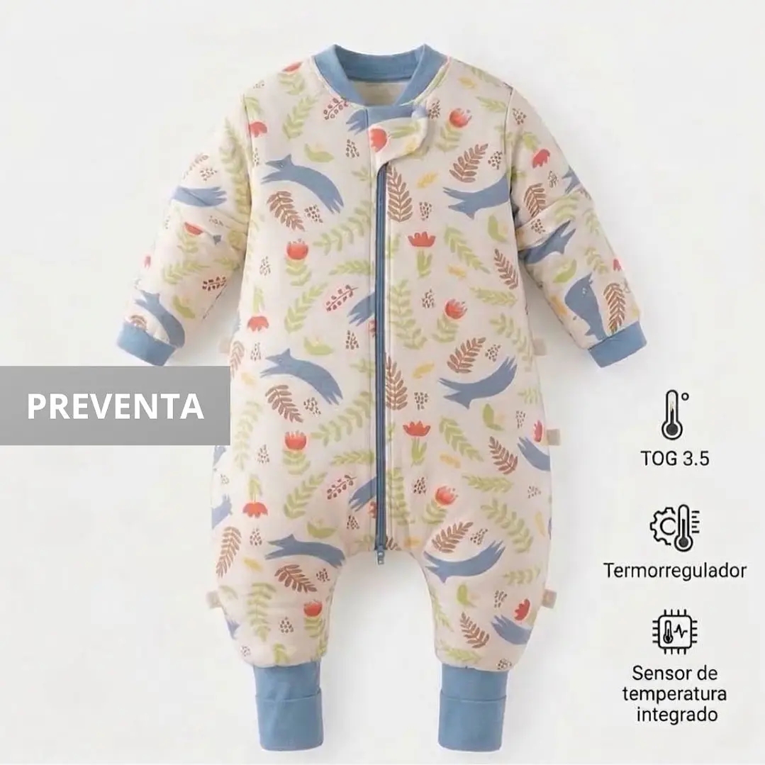 PREVENTA Saquito Enterito Termorregulador Tog 3.5 Diseño Zorritos 1