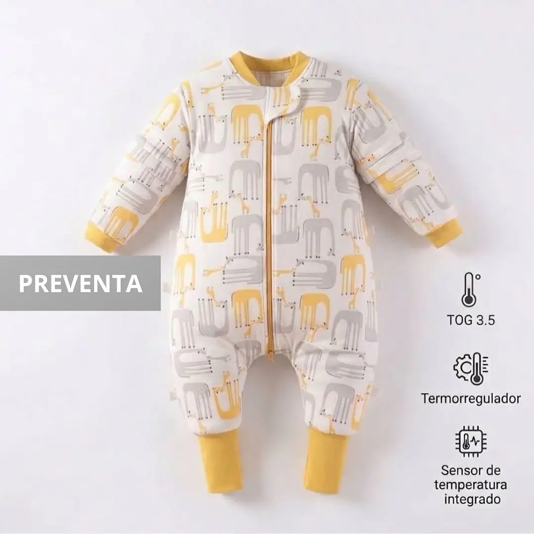 PREVENTA Saquito Enterito Termorregulador Tog 3.5 Diseño Jirafitas 1