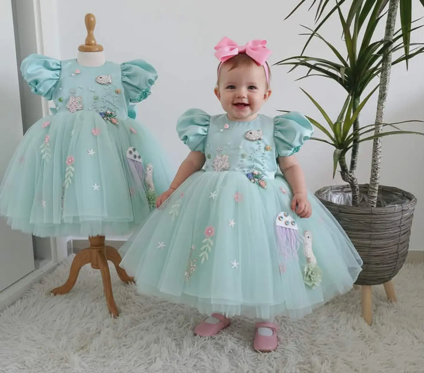 Vestido Fundo do mar/sereia 1