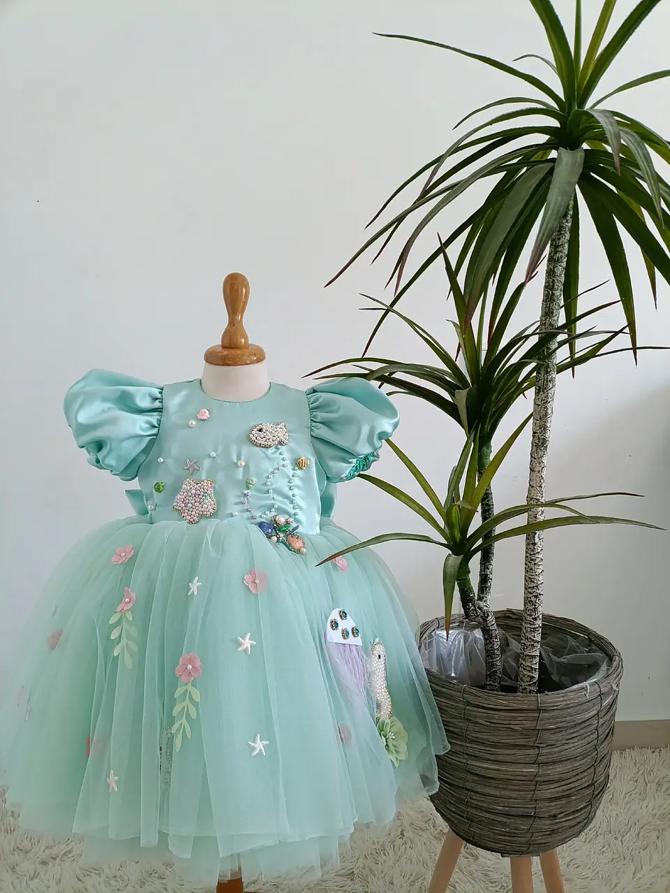 Vestido Fundo do mar/sereia 3