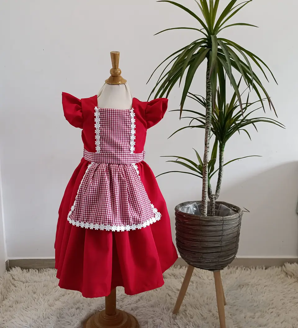 Vestido capuchinho ou Fazendeira 3