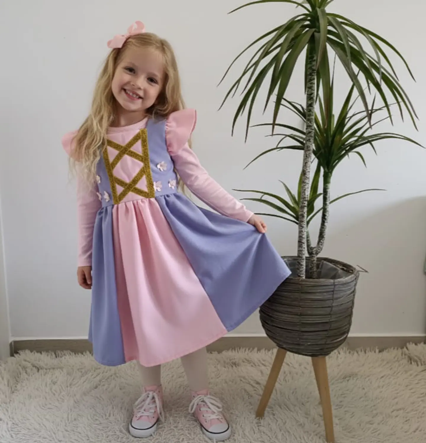 Vestido Temático Rapunzel 1