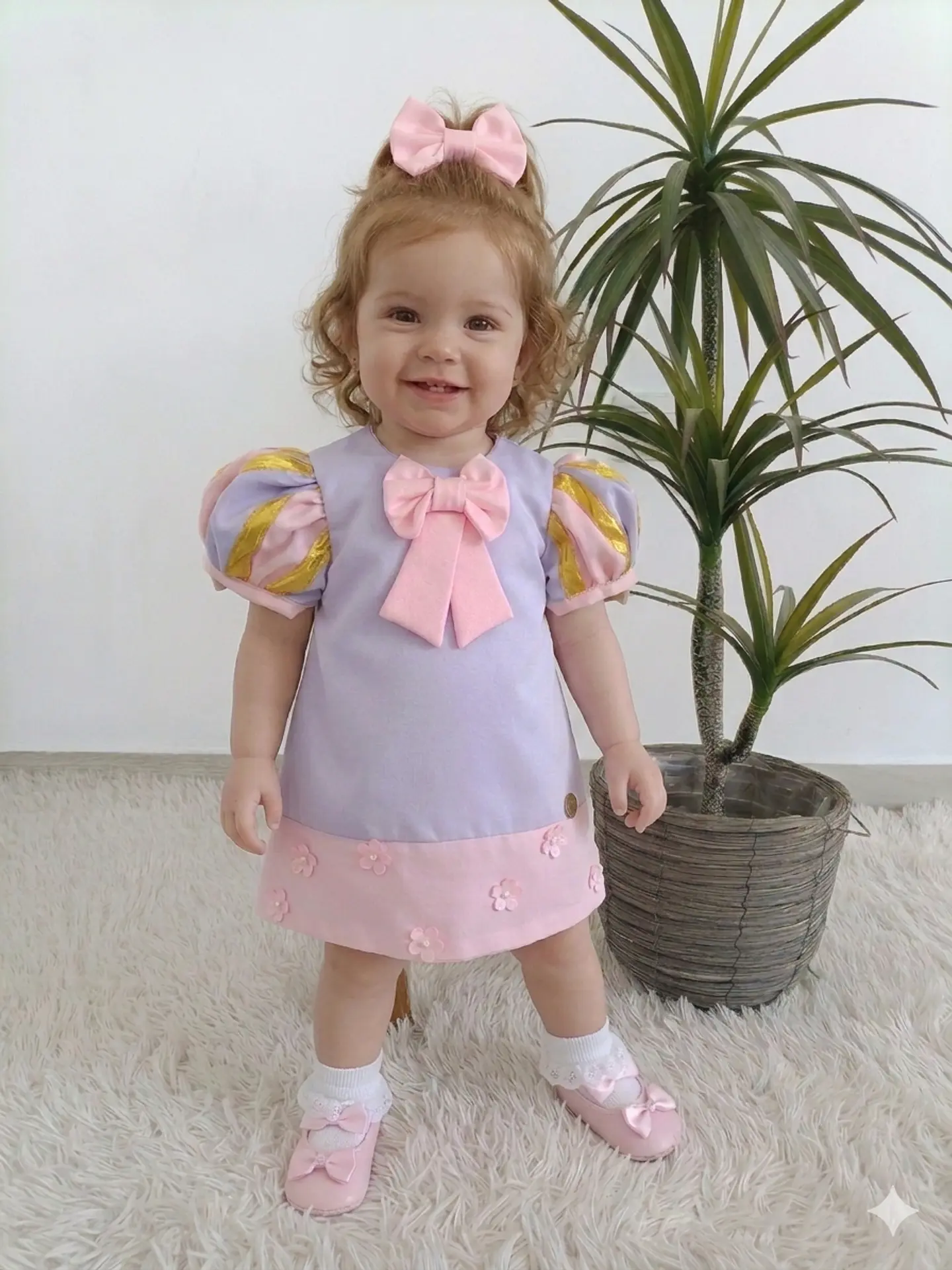 Vestido Trapézio Rapunzel  1