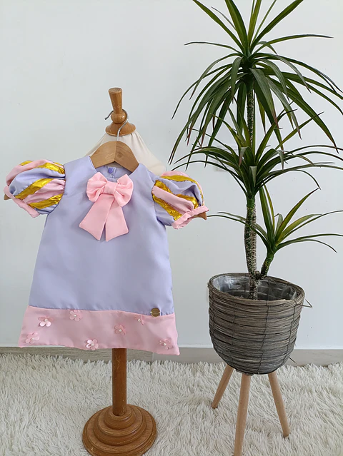 Vestido Trapézio Rapunzel 