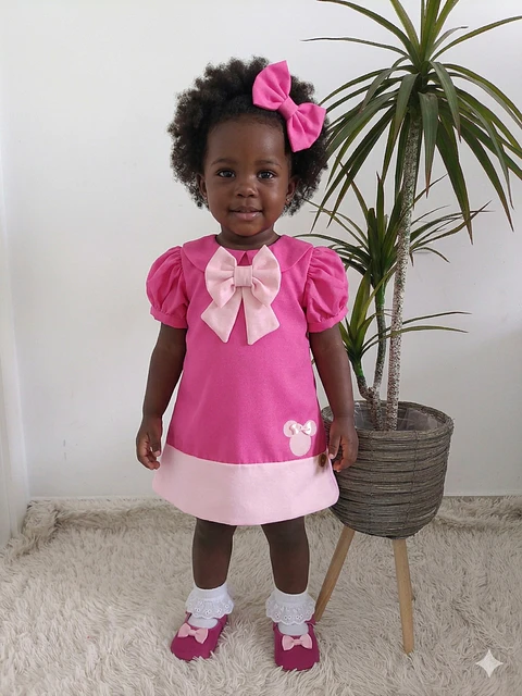 Vestido Trapézio Minnie 