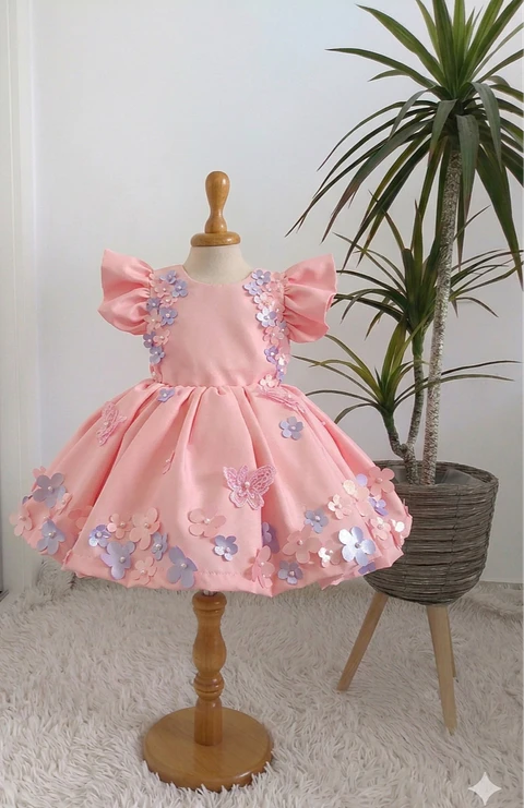 Vestido Jardim Encantado - Borboletas