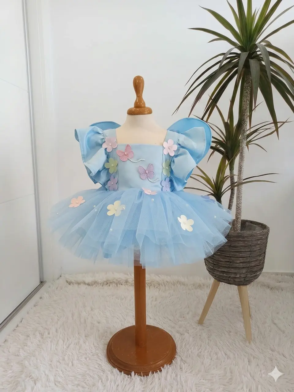 Vestido jardim + asa borboleta  1