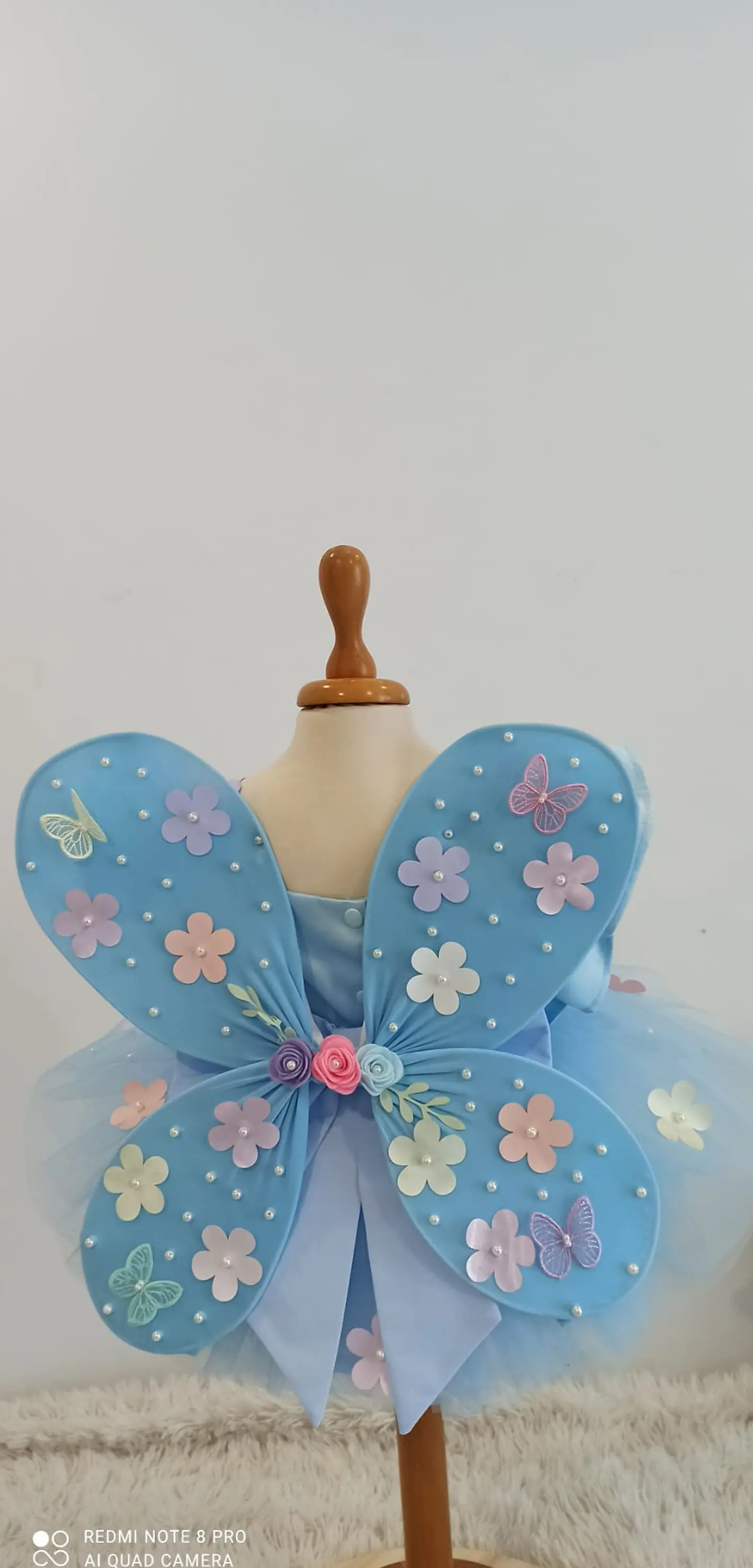 Vestido jardim + asa borboleta  2