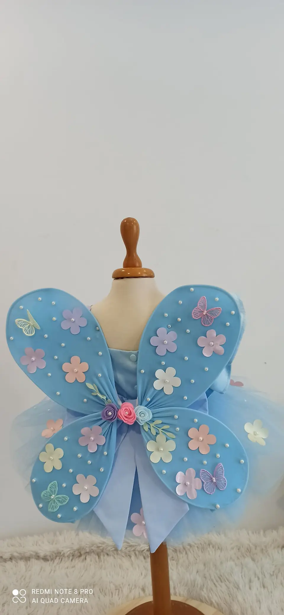 Vestido jardim + asa borboleta  2