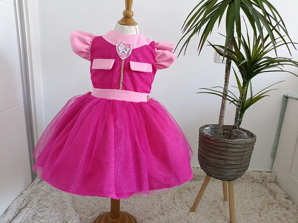 Vestido Skye Patrulha Canina  3