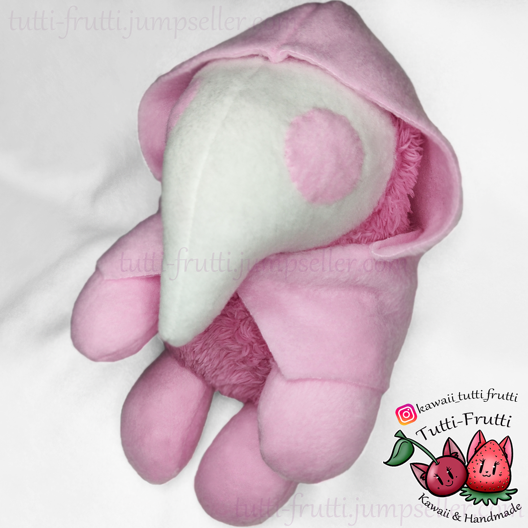 Peluche de Médico de la Peste COLOR ROSADO 3