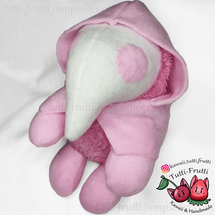 Peluche de Médico de la Peste COLOR ROSADO 3