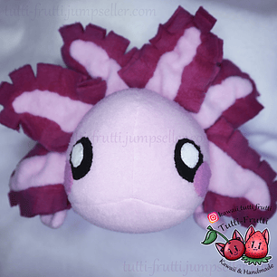 Peluche de Axolotl (Ajolote) COLOR ROSADO