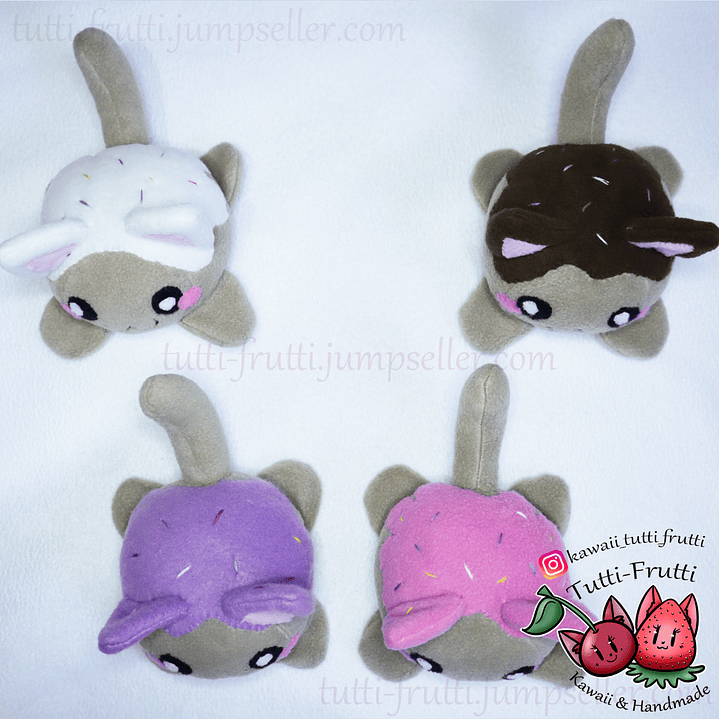 Peluche Gatito Kawaii Estilo Pastel 2