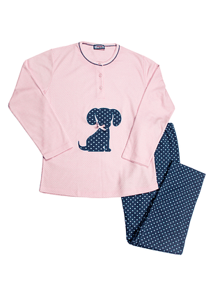 Pijama de senhora cardado 