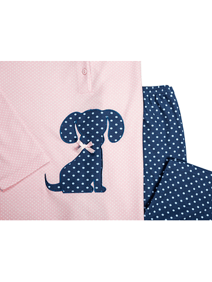 Pijama de senhora cardado 