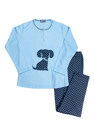 Pijama de senhora cardado 