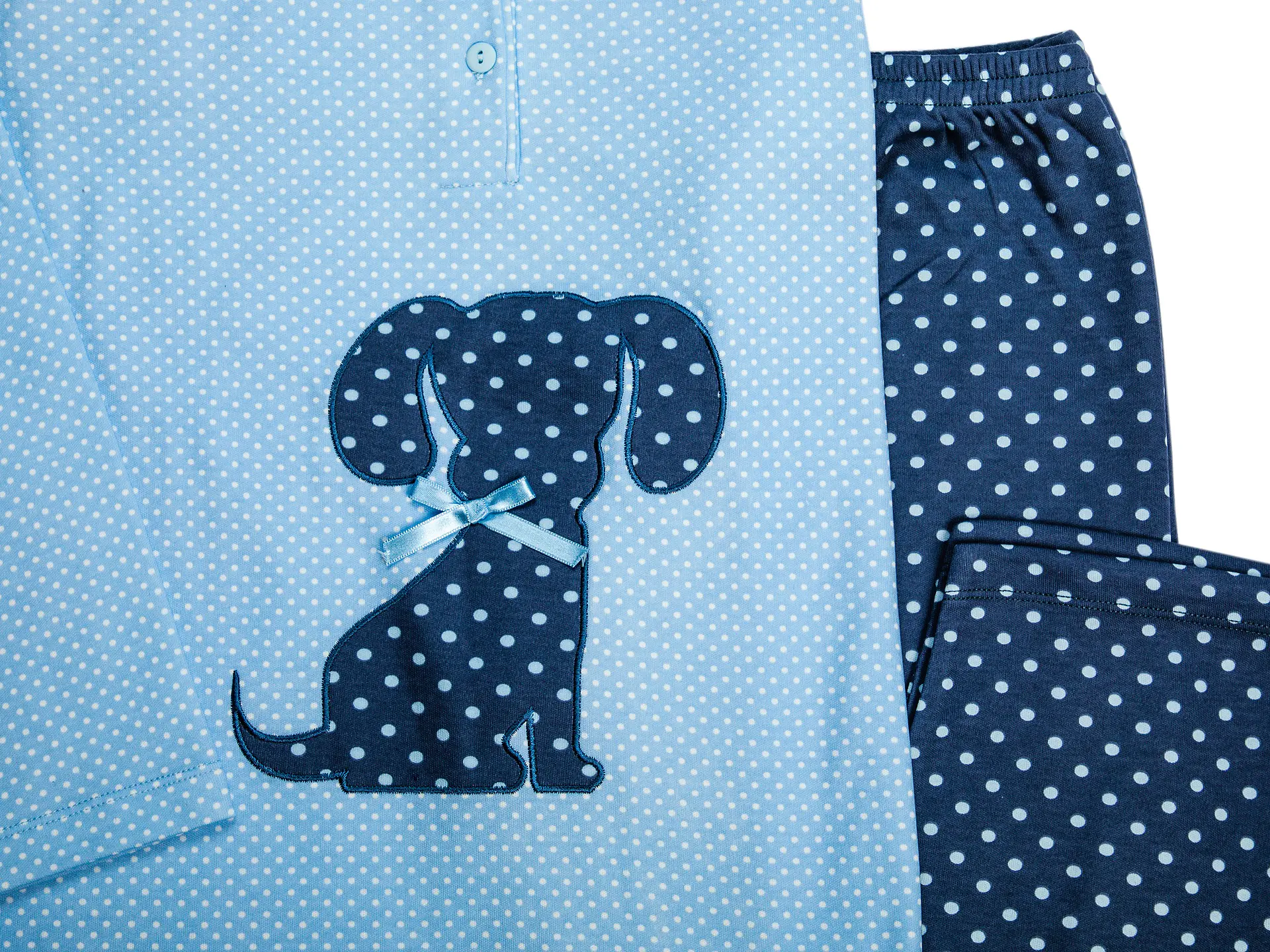 Pijama de senhora cardado 