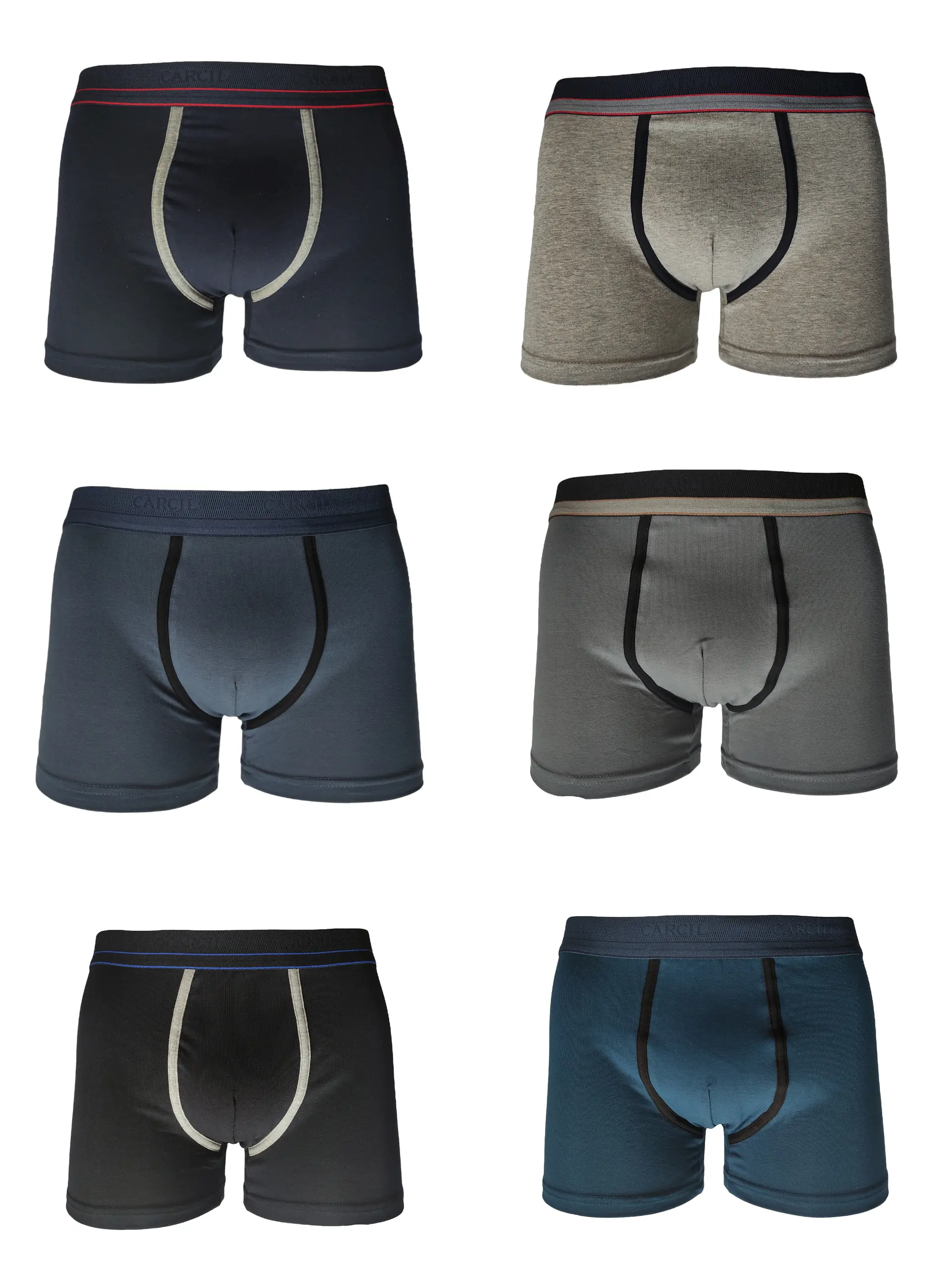 Boxer Homem Carcil - Pack de 6  (até ao tamanho 50) 4