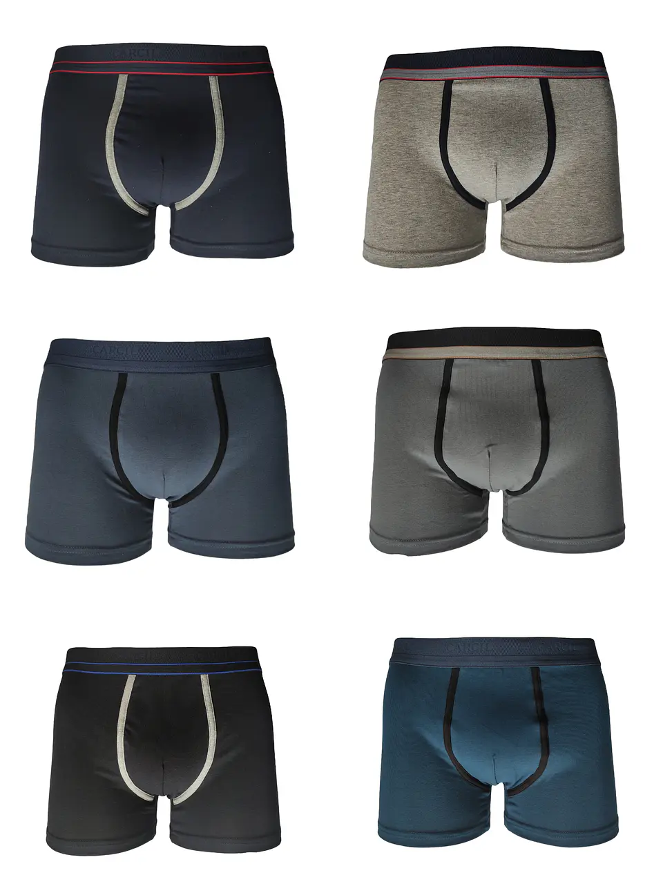 Boxer Homem Carcil - Pack de 6  (até ao tamanho 50) 4
