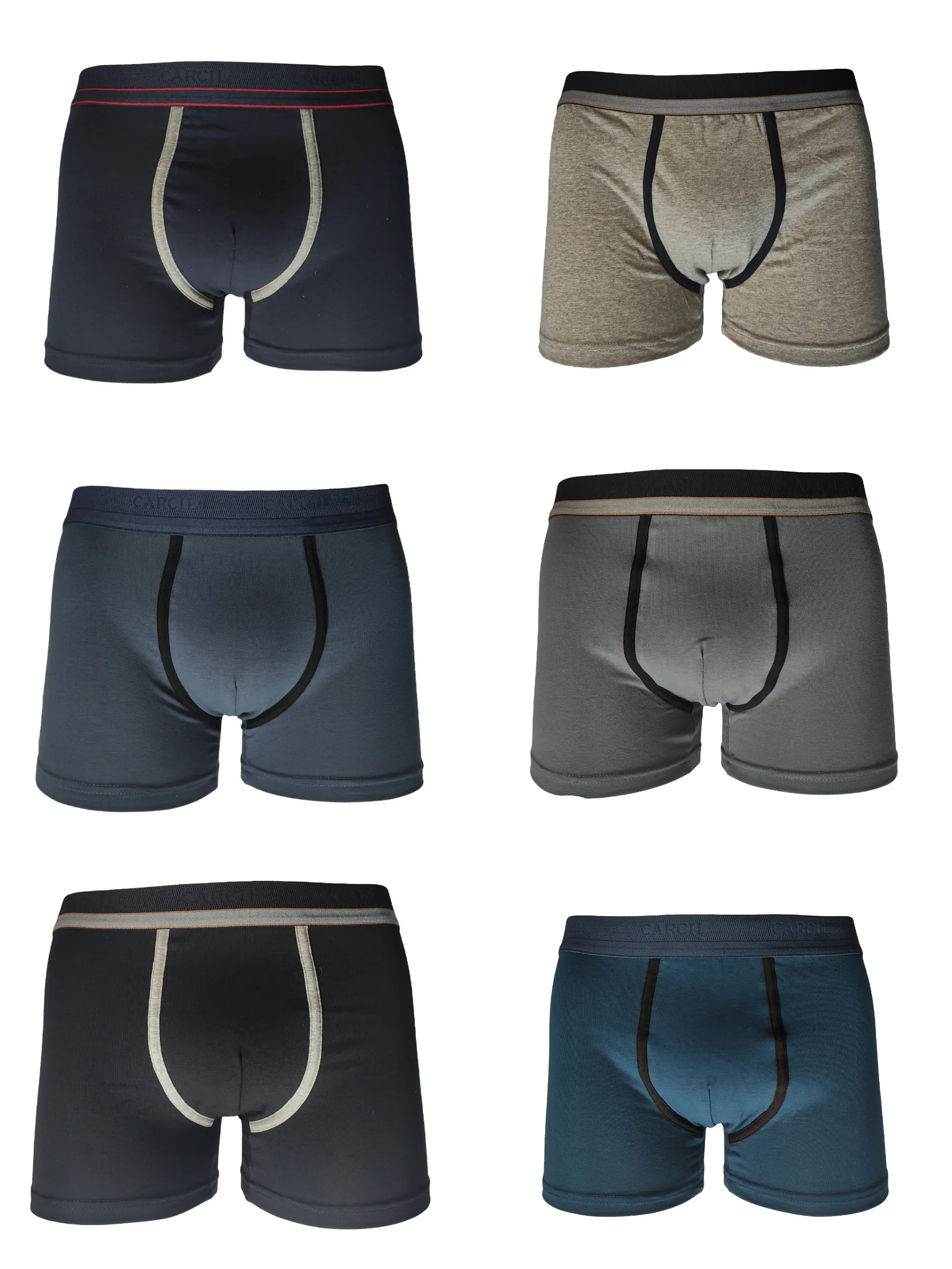 Boxer Homem Carcil - Pack de 6  (até ao tamanho 50) 5