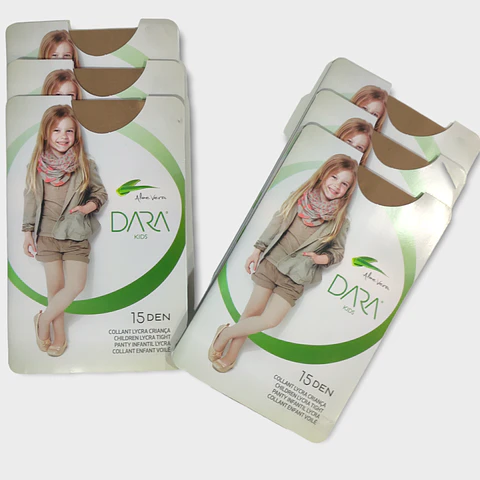 Collant de licra para menina - pack de 6