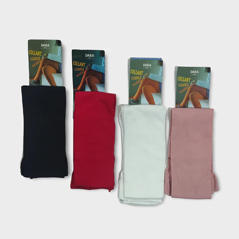Collants opaco de criança - pack de 4