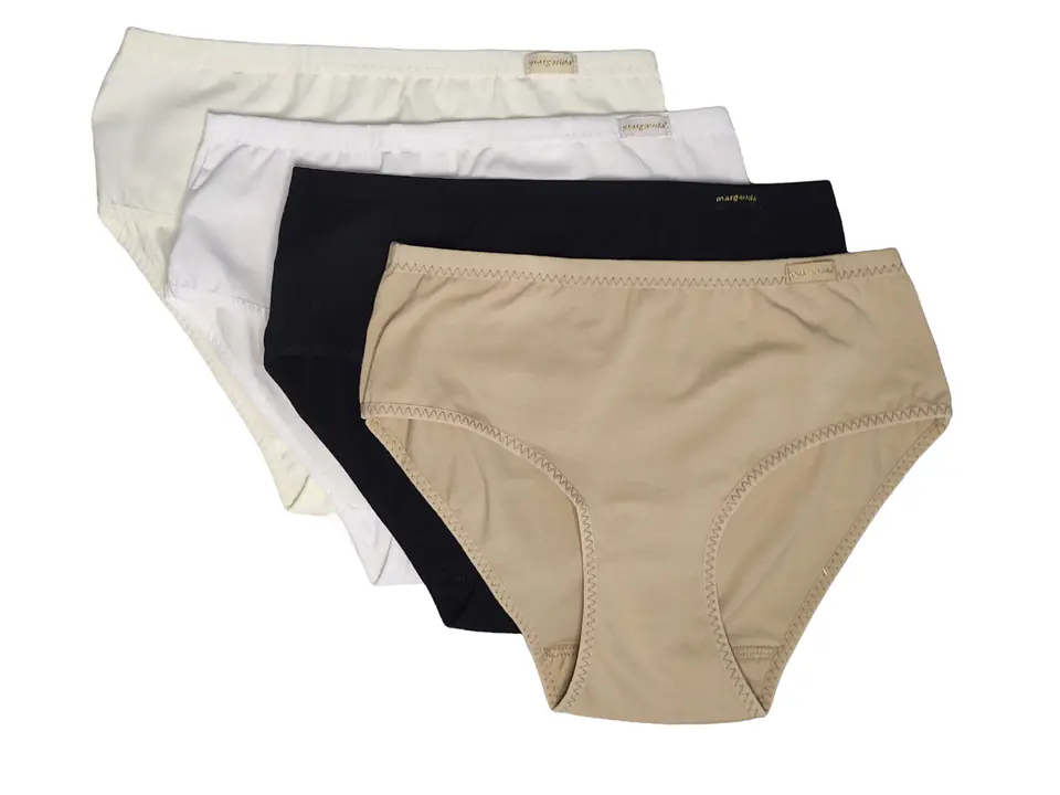 Cueca de algodão lisa marca Margarida - Pack de 4 3