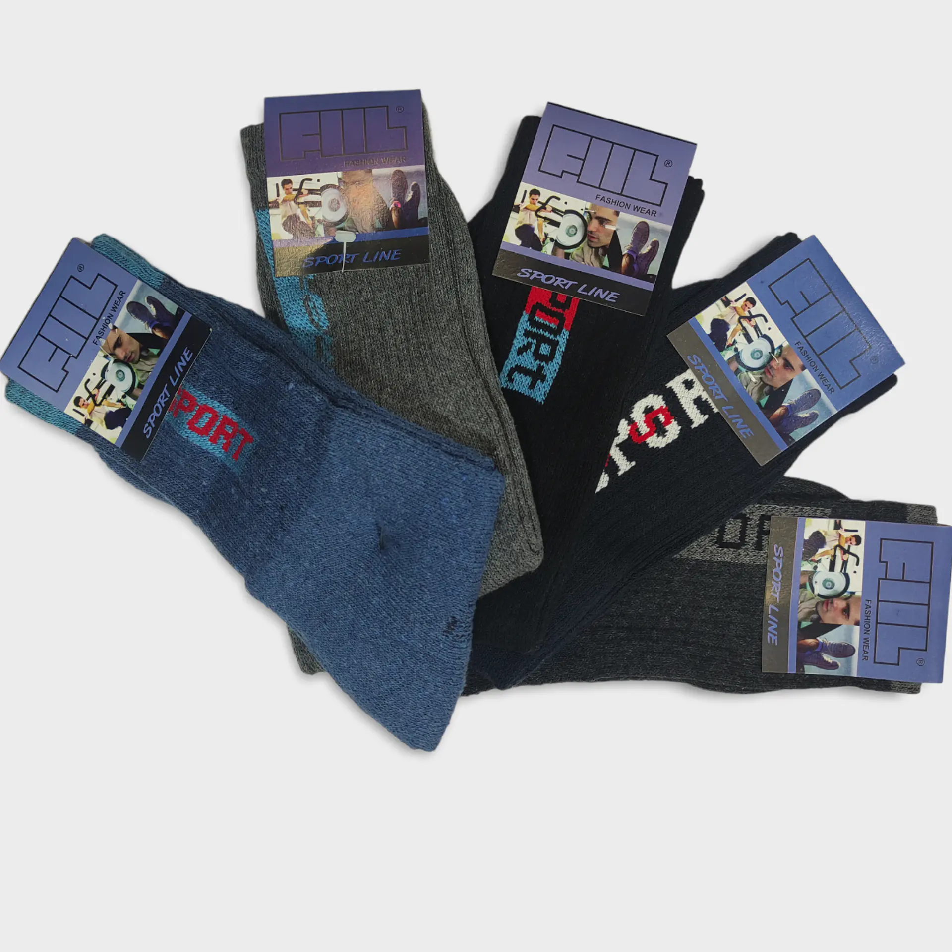 Meia de desporto - Pack de 5 2