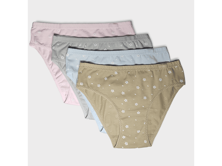 Bikini de algodão estampado 