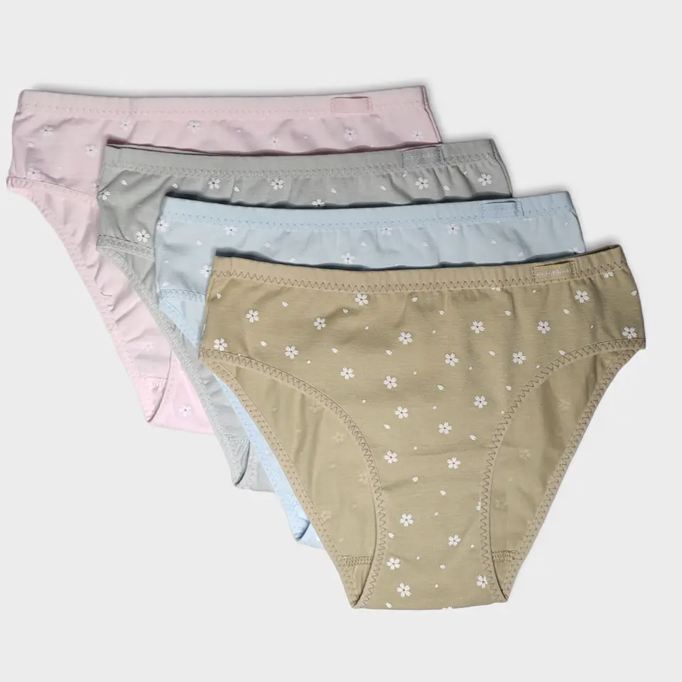 Bikini de algodão estampado 