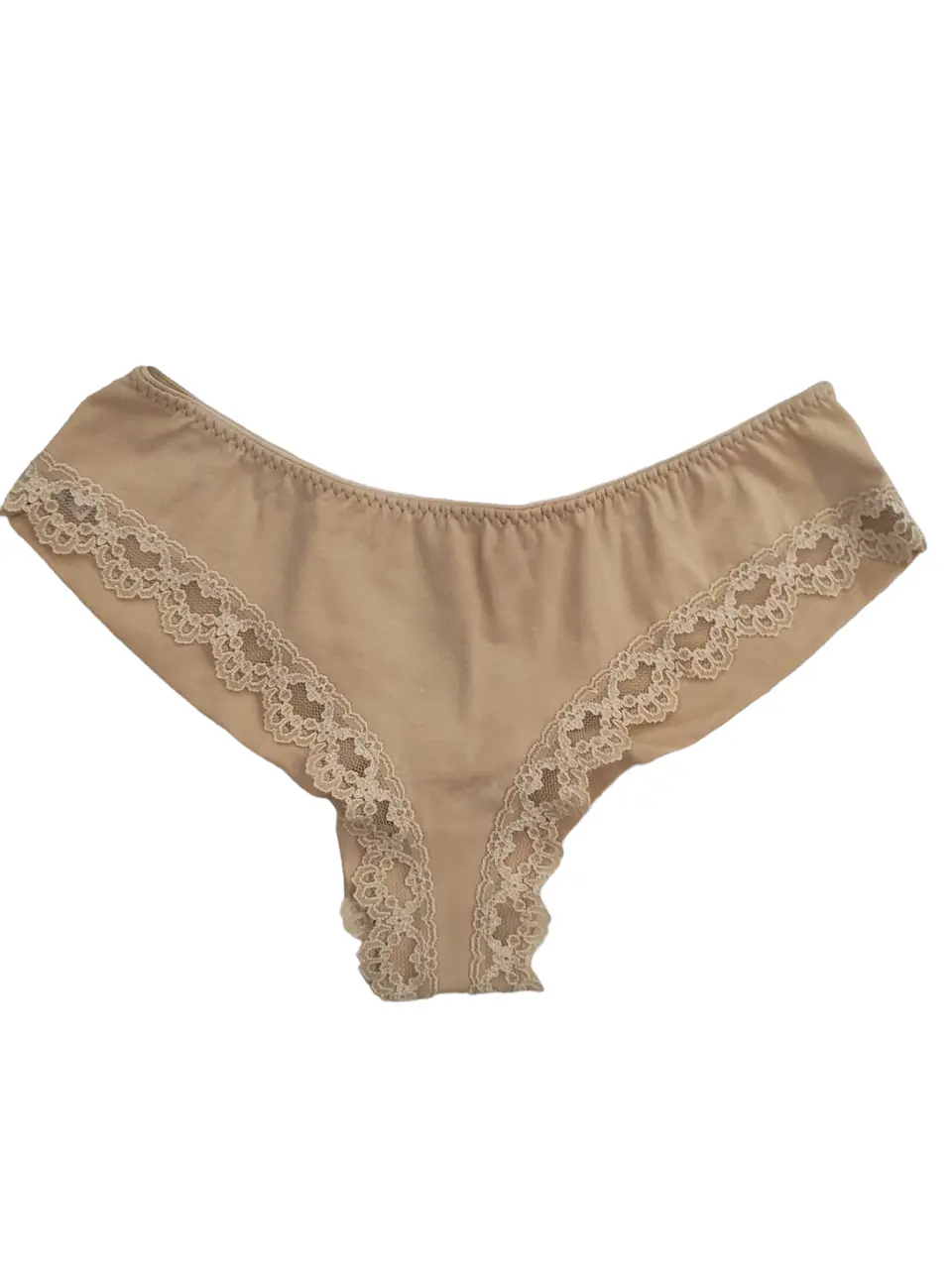 Tanga brasileira em algodão com renda - Pack de 2 4