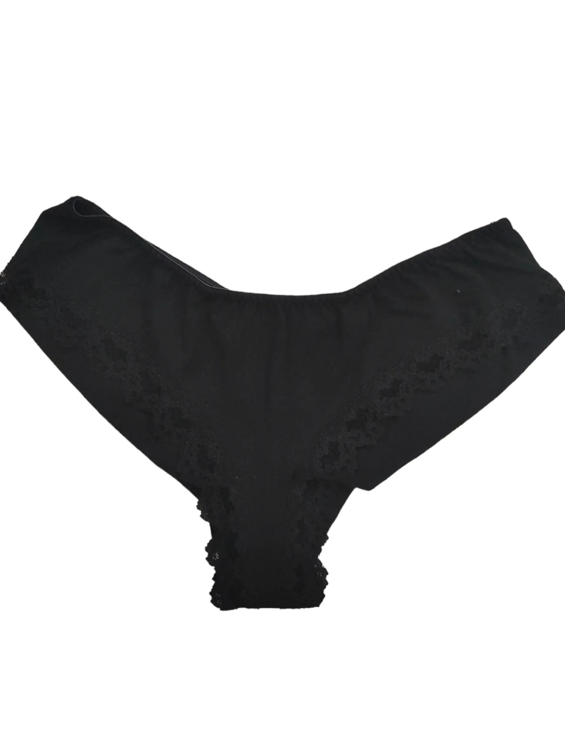 Tanga brasileira em algodão com renda - Pack de 2 6