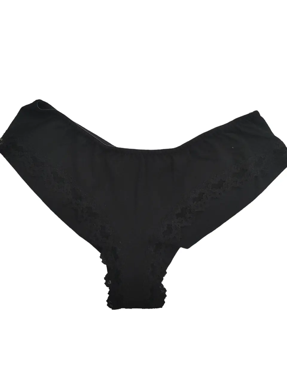 Tanga brasileira em algodão com renda - Pack de 2 6