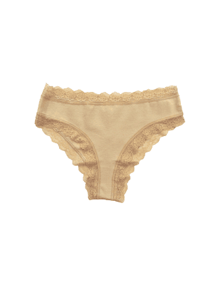Bikini de senhora algodão e renda  - Pack de 2 