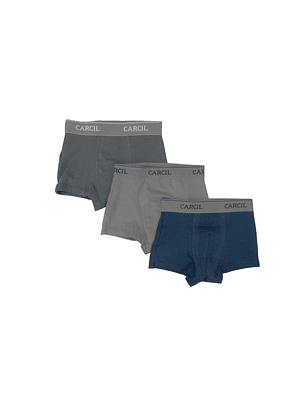 Boxers lisos - pack de 3 