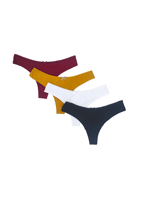 Tanga fio dental - Pack de 4