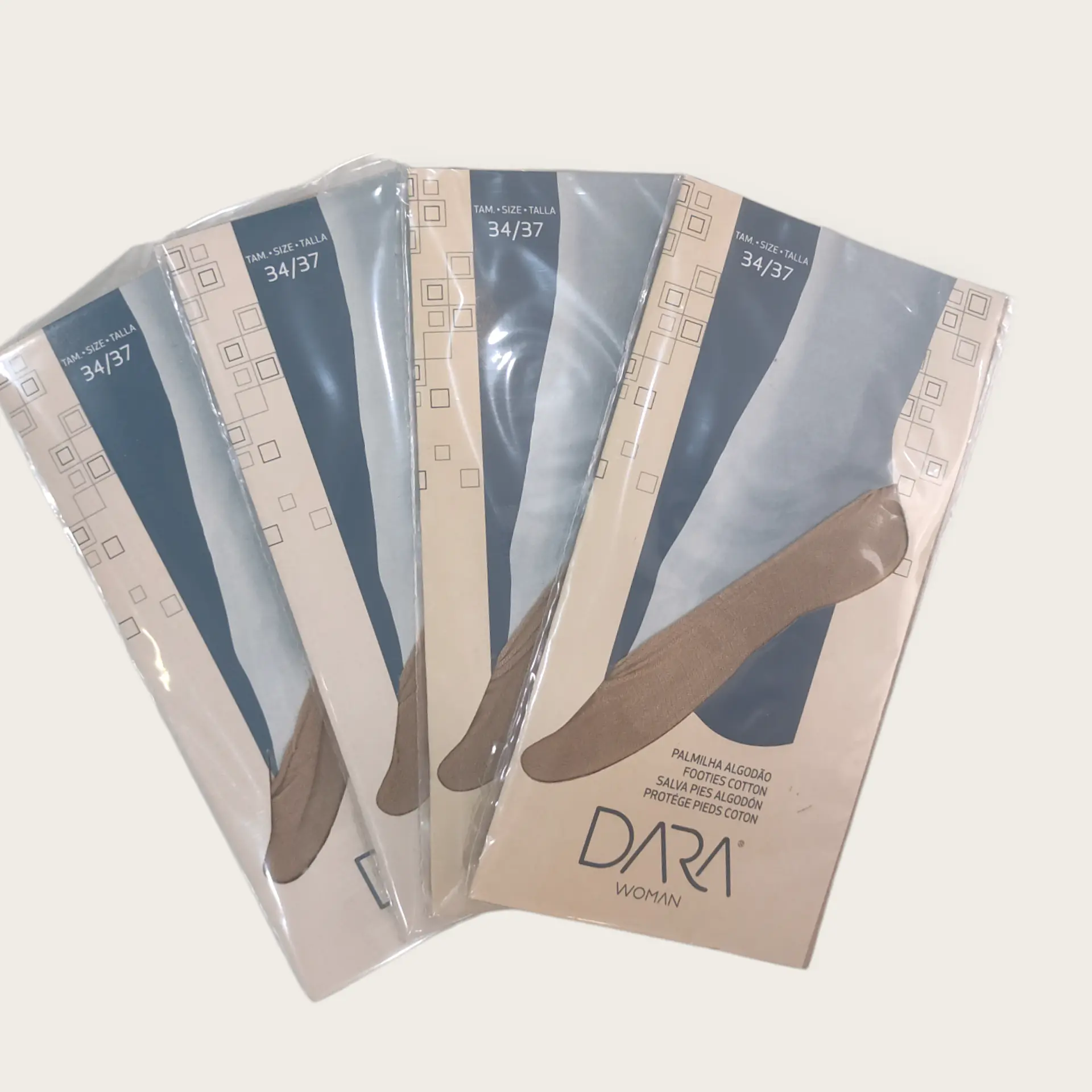 Pack de 4 palmilhas em algodão 3