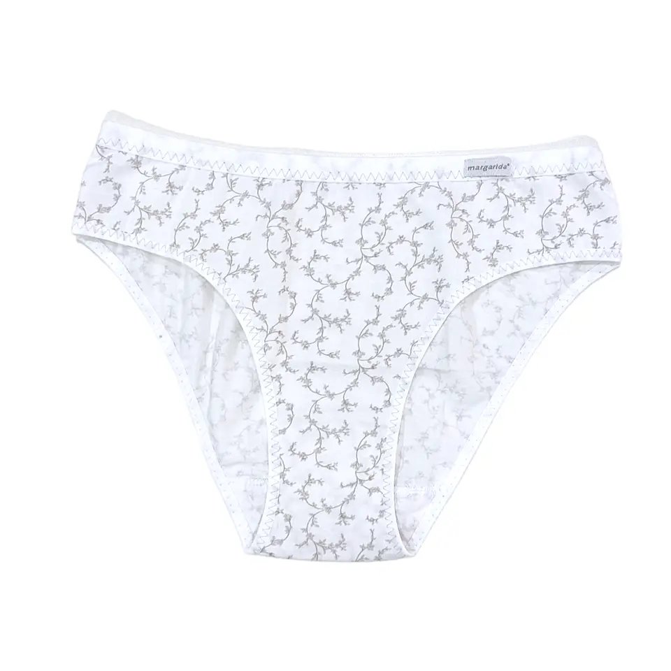 Biquini de algodão estampado 