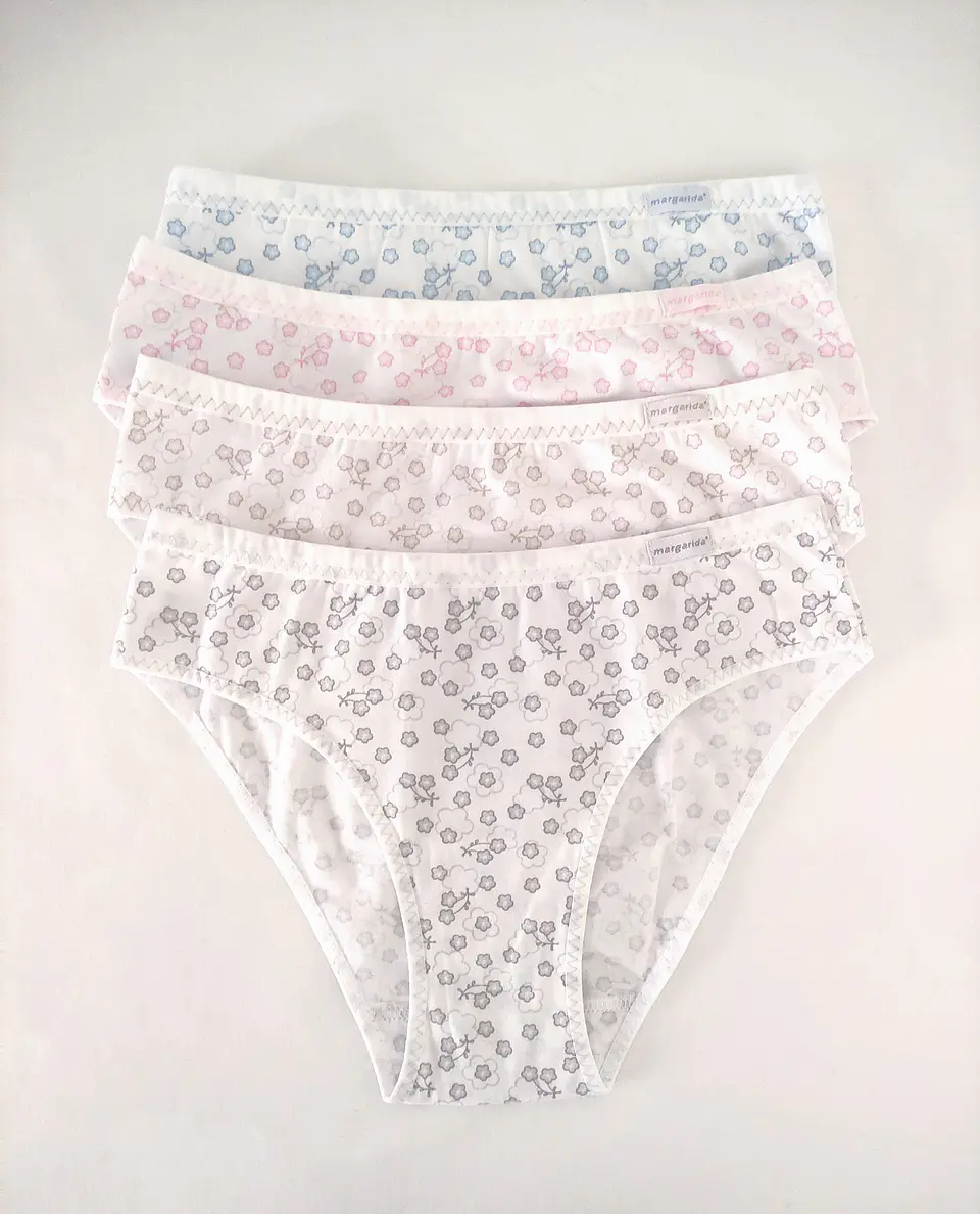 Bikini de algodão estampado 