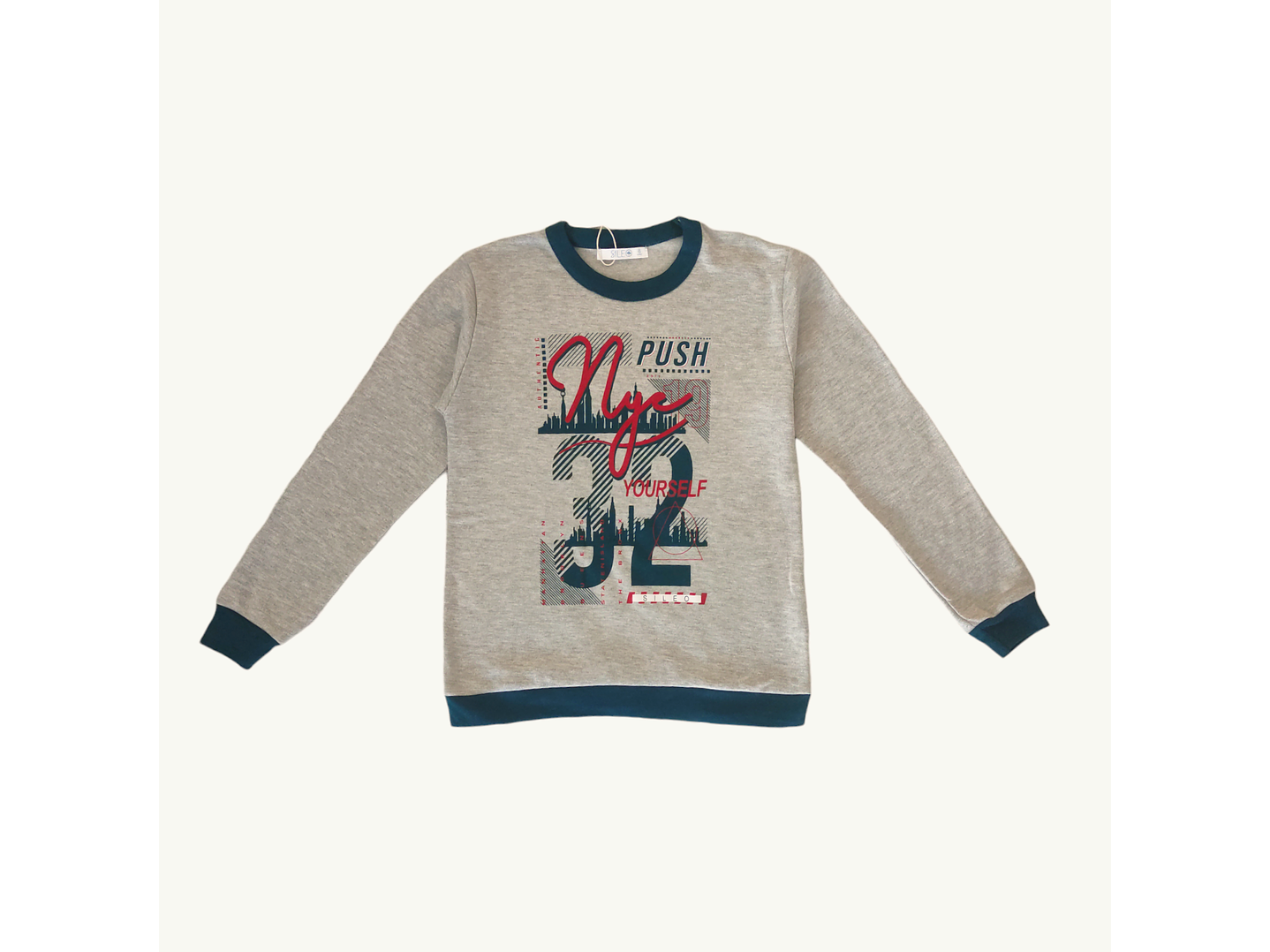 Pijama de rapaz com bolsos em algodão 2