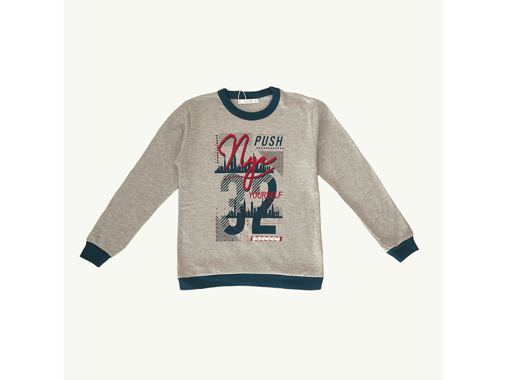 Pijama de rapaz com bolsos em algodão 2