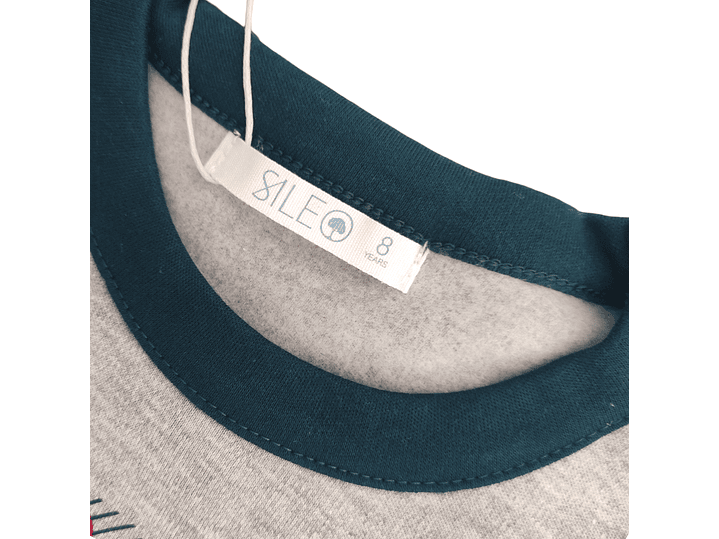 Pijama de rapaz com bolsos em algodão 4