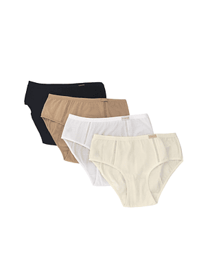 Cueca em algodão Margarida - Pack de 4