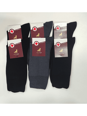 Meia medicinal em algodão - Pack de 6