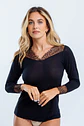 Camisola de interior em modal com renda - Thumbnail 3