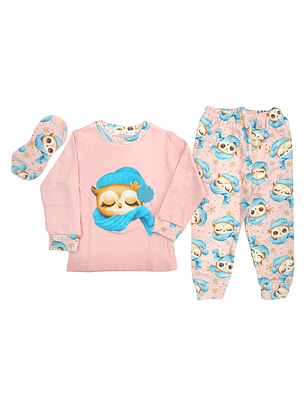 Pijama de criança com venda para os olhos 