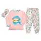 Pijama de criança com venda para os olhos 