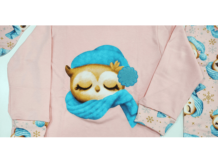 Pijama de criança com venda para os olhos 