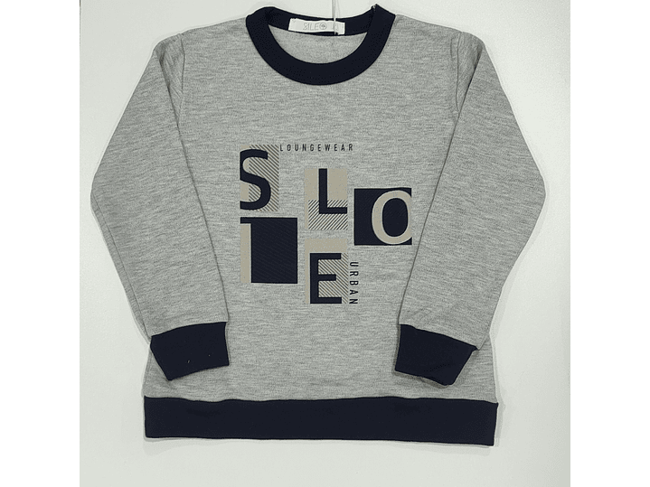 Pijama de criança em algodão cardado Sileo 3